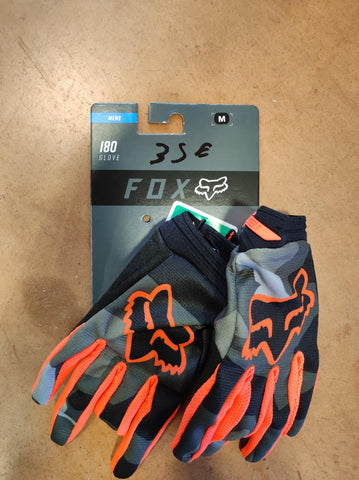 Gants FOX Motocross 180 Glove Orange fluo / Camouflage