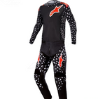 Tenue Alpinestars Motocross Supertech North 2023 Noir/Rouge/ Néon