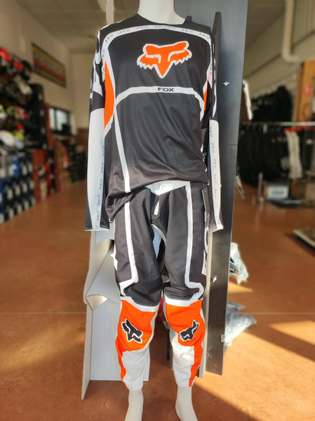 Tenue Fox 360 Dvide Noir/Blanc/Orange – EQUIPMOTOS01