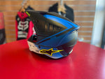 Casque cross Alpinestars S-M5 rayon bleu/noir/blanc mat