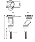 Support moto à tige filetée QUAD LOCK Pro