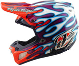 Casque TROY LEE DESIGNS SE5 Composite Mips - Overspray violet/blanc