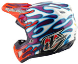 Casque TROY LEE DESIGNS SE5 Composite Mips - Overspray violet/blanc
