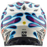 Casque TROY LEE DESIGNS SE5 Composite Mips - Overspray violet/blanc