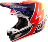 Casque TROY LEE DESIGNS SE5 Carbon Mips Boltz - Navy/blanc