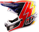 Casque TROY LEE DESIGNS SE5 Carbon Mips Boltz - Navy/blanc