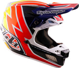 Casque TROY LEE DESIGNS SE5 Carbon Mips Boltz - Navy/blanc