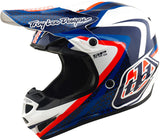 Casque TROY LEE DESIGNS GP Pro Mips Slides - blanc/bleu