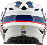 Casque TROY LEE DESIGNS GP Pro Mips Slides - blanc/bleu