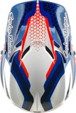 Casque TROY LEE DESIGNS GP Pro Mips Slides - blanc/bleu