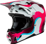 Casque FLY RACING Formula CC Vibe - blanc/rose/bleu