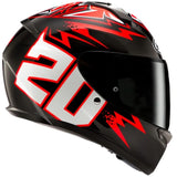 Casque HJC C10 MC1 Diablo Fabio Quartararo MASK Rouge Noir