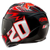 Casque HJC C10 MC1 Diablo Fabio Quartararo MASK Rouge Noir