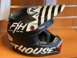 Casque cross Bell Moto-9S Flex Fasthouse Crew noit/blanc mat