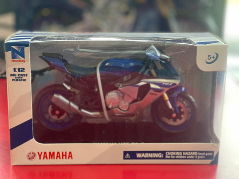 Miniature Yamaha R1 2016 1:12 NewRay bleu/gris